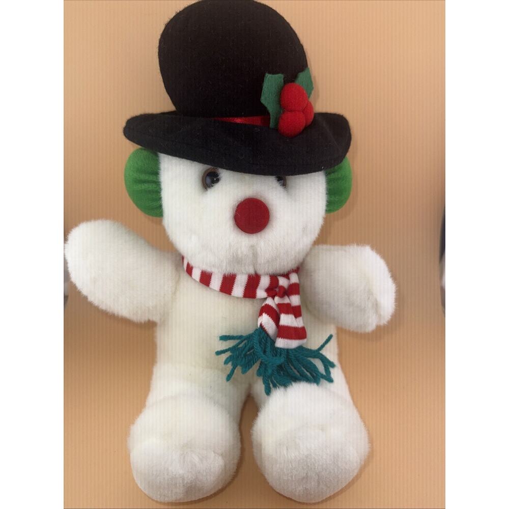 Christmas Snow Man White Festive Plush 12” By Great American Fun Corp.#14405